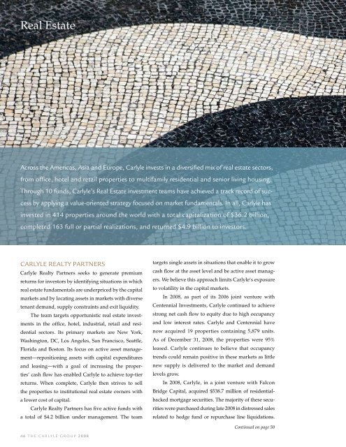 2008 Annual Report - The Carlyle Group