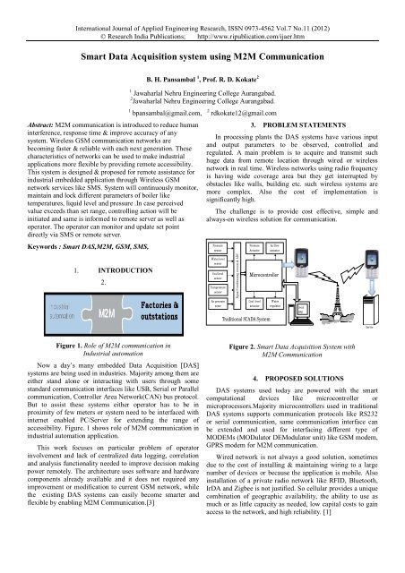 Smart Data Acquisition system using M2M ... - Gimt.edu.in