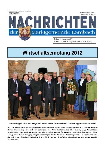 Wirtschaftsempfang 2012 - Lambach - Land Oberösterreich