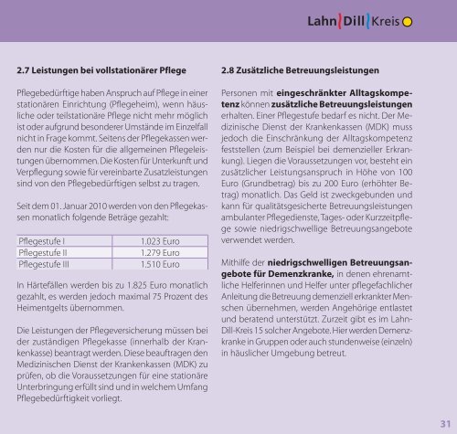 Seniorenratgeber 2010 - Lahn-Dill-Kreis