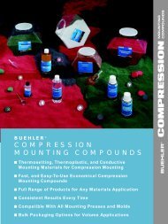 COMPRESSION MOUNTING COMPOUNDS - Buehler