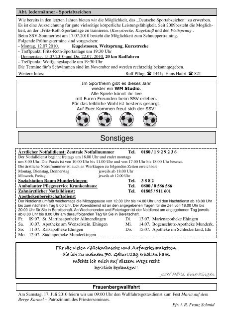 AMTSBLATT - Gemeinde Emerkingen