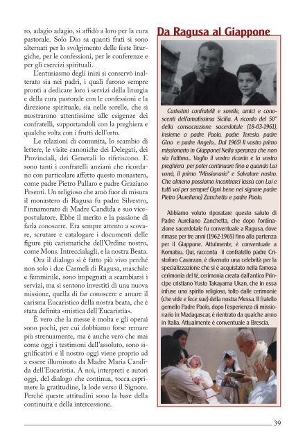 rivista n. 3/2011 (pdf) - Carmelitani Scalzi di Sicilia