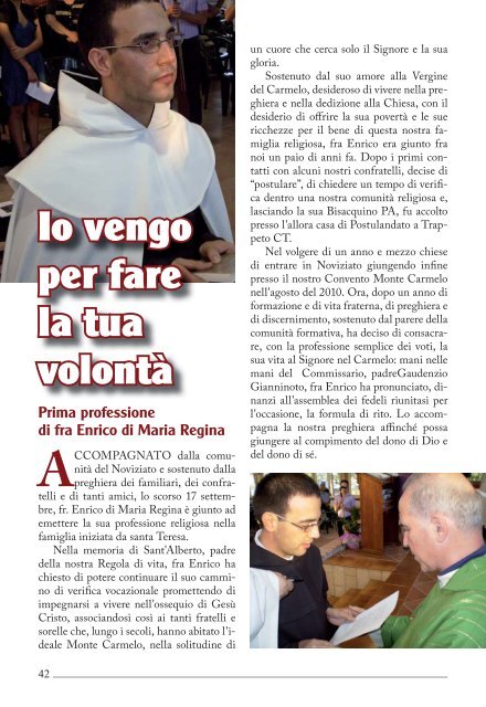 rivista n. 3/2011 (pdf) - Carmelitani Scalzi di Sicilia