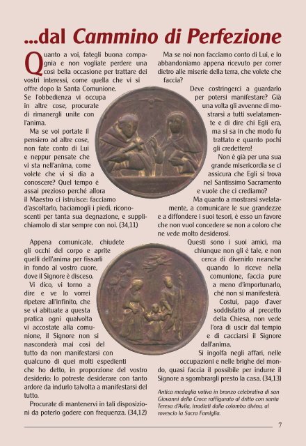 rivista n. 3/2011 (pdf) - Carmelitani Scalzi di Sicilia