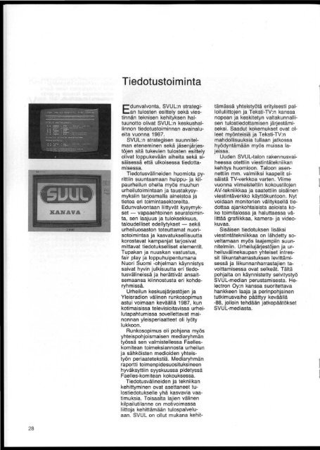 SVUL:n toiminta 1987