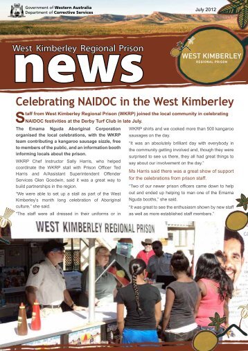 West Kimberley Regional Prison News - Department of Corrective ...