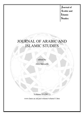 JOURNAL OF ARABIC AND ISLAMIC STUDIES
