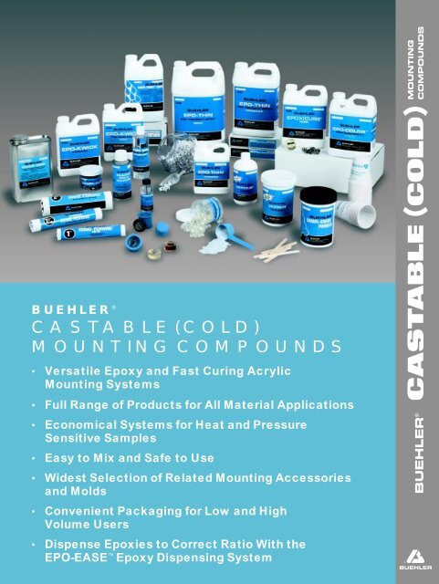 CASTABLE (COLD) MOUNTING COMPOUNDS - Buehler