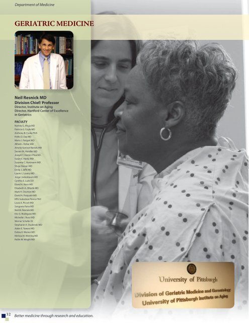 2009 DOM Annual Report - Department of Medicine - University of ...