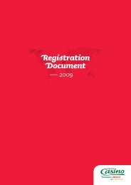 2009 REGISTRATION DOCUMENT - Groupe Casino