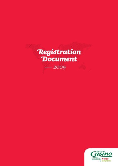 2009 REGISTRATION DOCUMENT - Groupe Casino