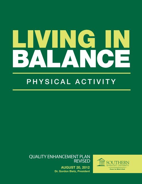 Physical Activity QEP - Southern Adventist University