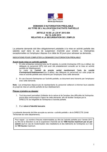 Demande D Autorisation Prealable Au Emploi Gouv Fr