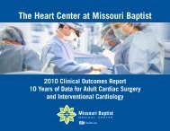 The Heart Center at Missouri Baptist - BJC HealthCare