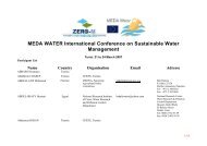 MEDA WATER International Conference on Sustainable ... - Zer0-M