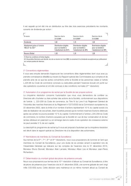 Document de rÃ©fÃ©rence 2007 - ANF Immobilier