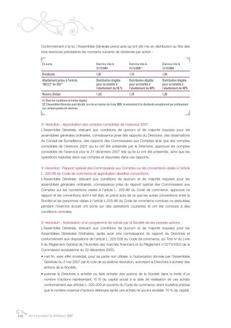 Document de rÃ©fÃ©rence 2007 - ANF Immobilier