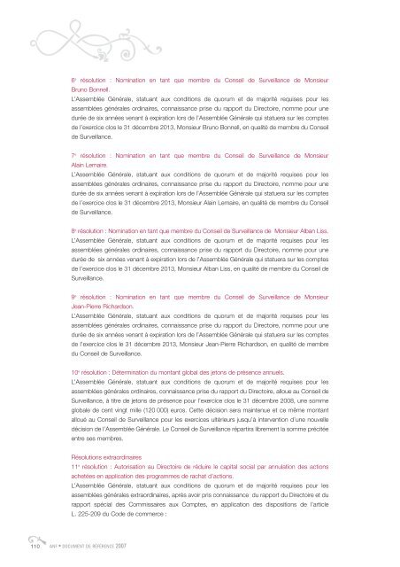 Document de rÃ©fÃ©rence 2007 - ANF Immobilier