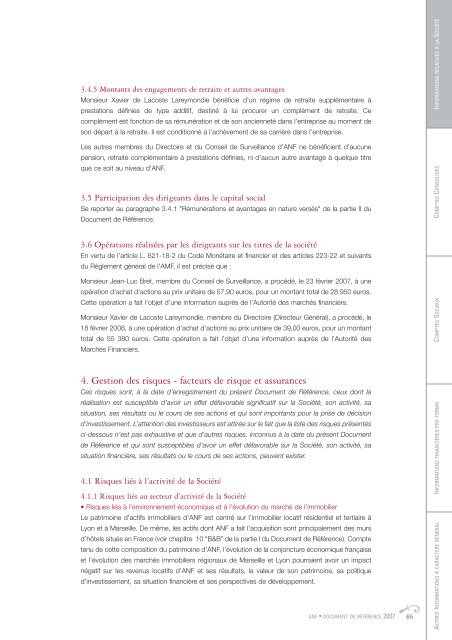 Document de rÃ©fÃ©rence 2007 - ANF Immobilier