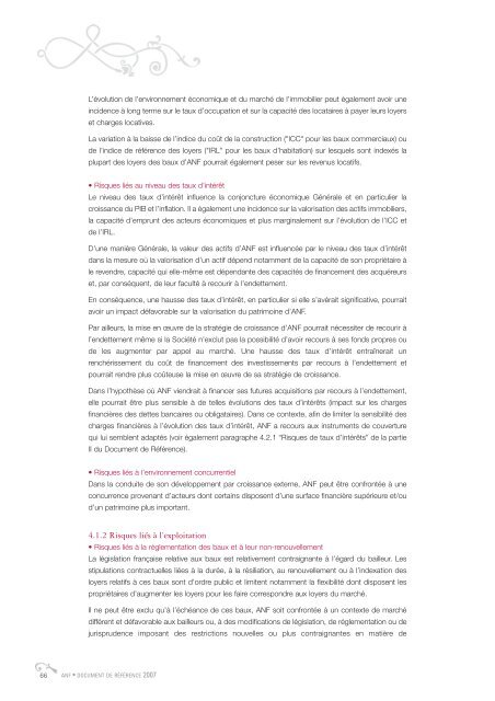 Document de rÃ©fÃ©rence 2007 - ANF Immobilier