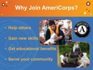 AmeriCorps Orientation Presentation - Westminster College