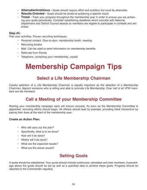 SECTION 4 Membership Life Membership Eligibility Membership ...