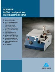 High Precision, Full Featured and Versatile - Buehler