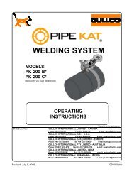 Pipe Kat - Operation Manual - All Categories On Gullco International ...