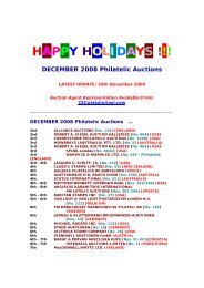 HAPPY HOLIDAYS !!! DECEMBER 2008 Philatelic Auctions - Japhila