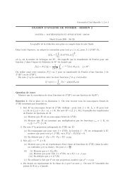 EXAMEN D'ANALYSE DE FOURIER - SESSION 2 La qualité de la ...