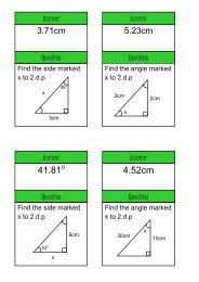 trigonometry - Mr Barton Maths