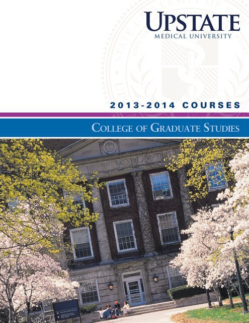 2013-2014 Course Selection Book - SUNY Upstate Medical University
