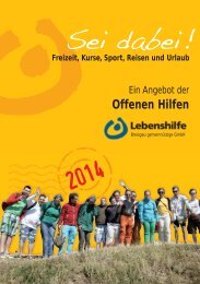 Offenen Hilfen - Lebenshilfe Breisgau