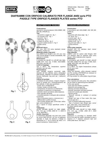 DIAFRAMMI CON ORIFICIO CALIBRATO PER FLANGE ANSI serie ...