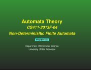 Automata Theory - Computer Science - University of San Francisco