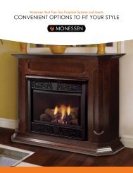 Monessen Vent Free Gas Fireplace Systems and Inserts