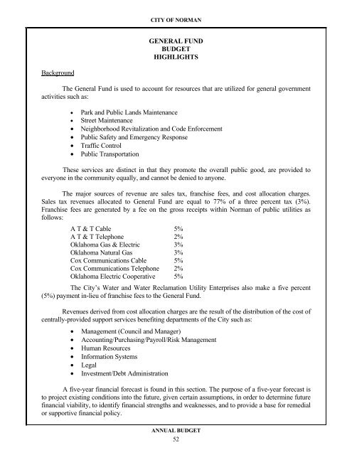 FYE 14 Budget prelim - City of Norman