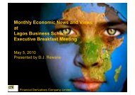 Monthly Economic News and Views at Lagos Business ... - Proshare