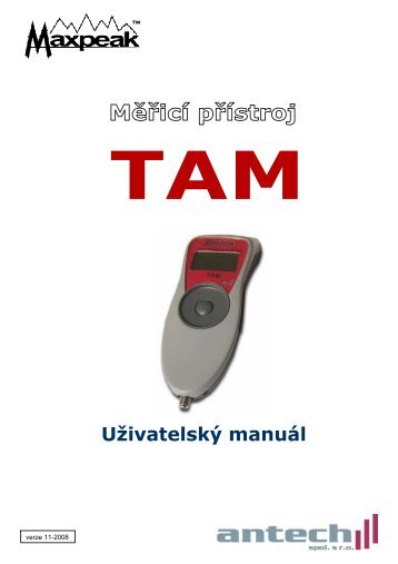 UÅ¾ivatelskÃ½ manuÃ¡l - ANTECH spol. s ro