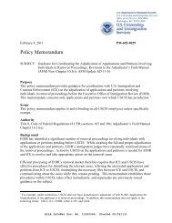 USCIS memo the Adjudication of Applications and Petitions ... - asista