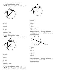 1. Given: BD is tangent to circle O at C, , and m ACE [A] 41Â° [C] 40 ...