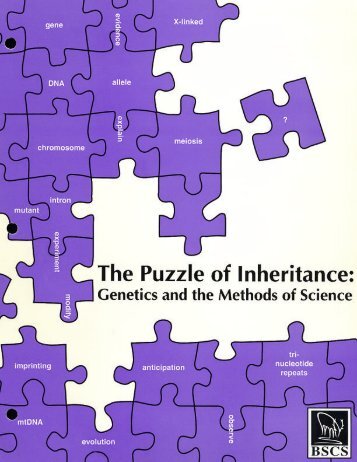 Puzzle of Inheritance: Genetics and the Methods - SDSC Education