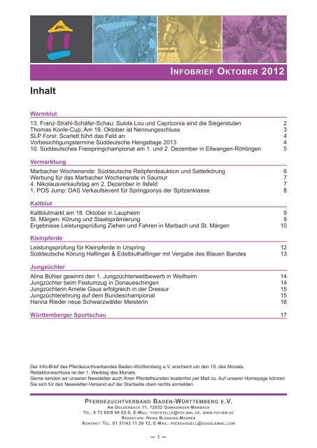 InfobrIef oKtober 2012