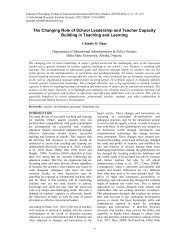 The Changing Role of School Leadership and Teacher Capacity ...