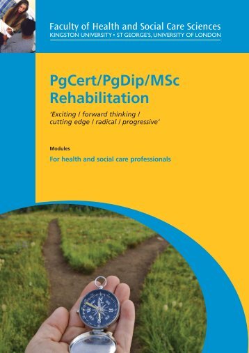 PgCert/PgDip/MSc Rehabilitation - St George's, University of London