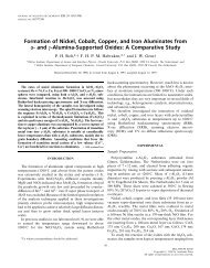 Formation of Nickel, Cobalt, Copper, and Iron Aluminates from a ...