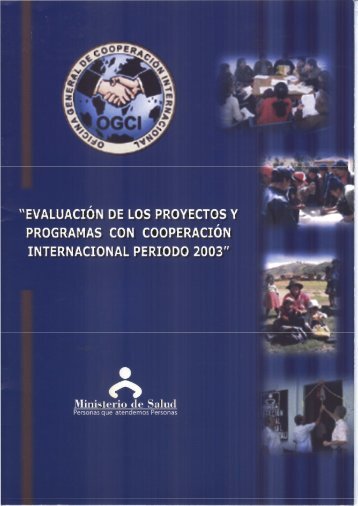 EVALUACION DE LOS PROYECTOS Y PROGRAMAS CON ...