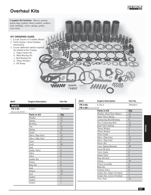 Find information about your Oliver White or ... - Boone Tractor