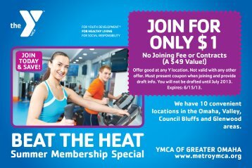 BEAT THE HEAT Summer Membership Special - Ymca